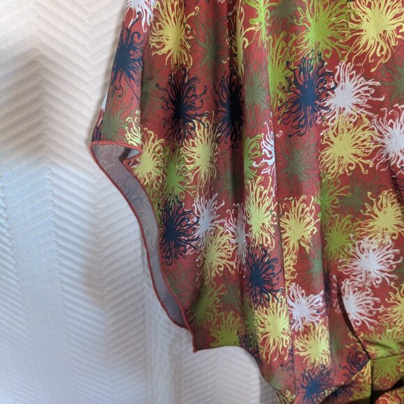 Costello Tagliapietra Designer Wrap Dress Draped Satin Exposed Zipper Size 10 - Picture 6 of 14